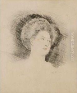 Tete De Femme by Paul Cesar Helleu