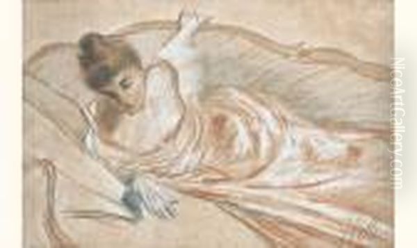 Portrait D'une Femme Dans Un Canape - view 1