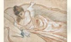 Portrait D'une Femme Dans Un Canape by Paul Cesar Helleu