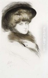 Femme Au Chapeau by Paul Cesar Helleu