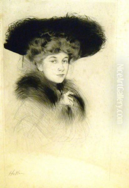 Femme Au Chapeau Noir - view 1