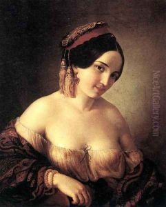 Portrait of a Woman by Jakab Marastoni