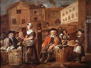 Market Scene by Jean Michelin