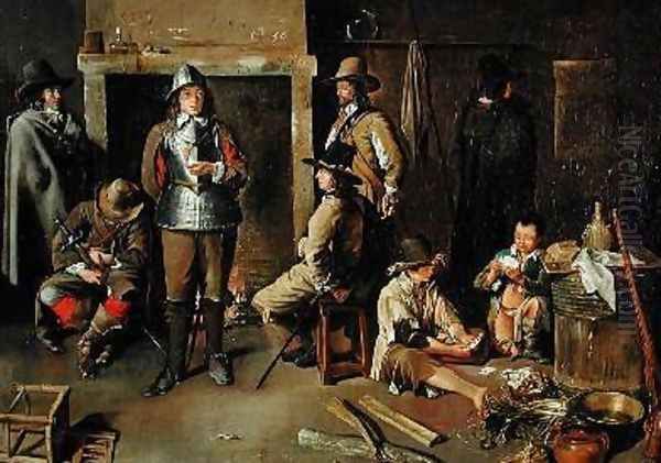 Soldiers at Rest in an Inn - view 1