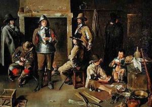 Soldiers at Rest in an Inn by Jean Michelin