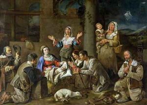 Adoration of the Shepherds 1659 by Jean Michelin