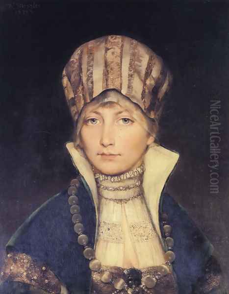 Portrait of a Woman in a bonnet - view 1