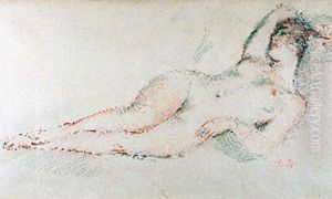 Jeune Femme Nue Allongee