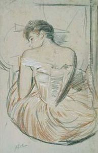 "jeune Femme Assise" by Paul Cesar Helleu
