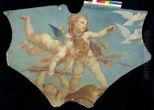 Putti Carrying the Attributes of Venus after Paul Baudry