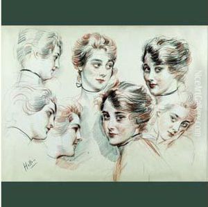 Sept Etudes De Femme by Paul Cesar Helleu