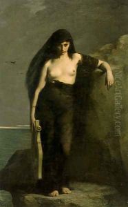 Sappho by Charles August Mengin
