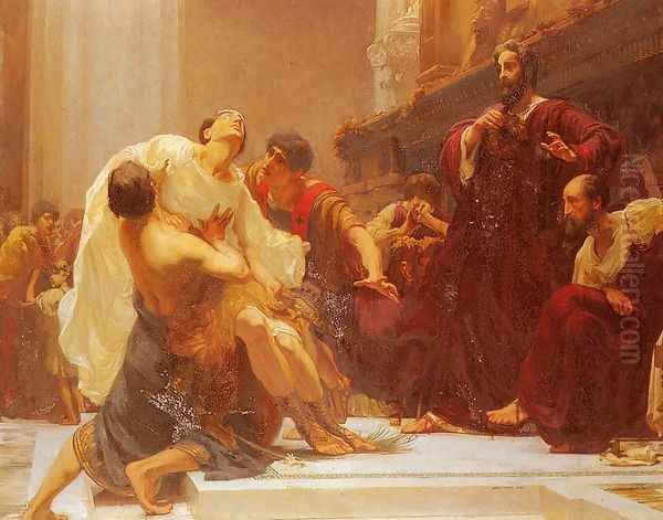 The Death Of Ladas, The Greek Runner, Who Died When Receiving The Crown Of Victory In The Temple Of Olympia - view 1