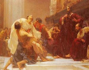 The Death Of Ladas, The Greek Runner, Who Died When Receiving The Crown Of Victory In The Temple Of Olympia