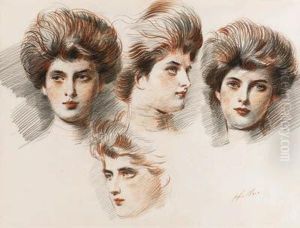 Etudes De Comtesse Greffulhe by Paul Cesar Helleu