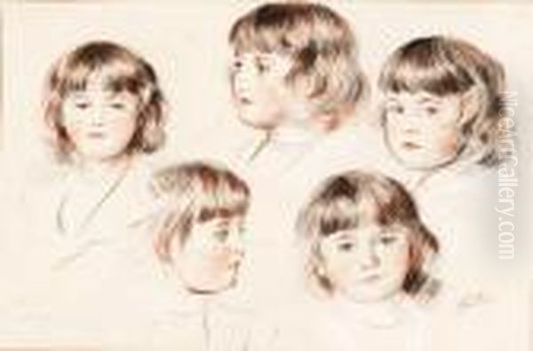 Portrait Studies Of A Young Girl - view 1