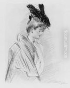 [portrait D'une Jeune Femme] by Paul Cesar Helleu
