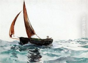 Small Fishing Boat Before The Wind Small Fishing Boat Before The Wind