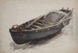 An Open Fishing Boat Aground. An Open Fishing Boat Aground.
