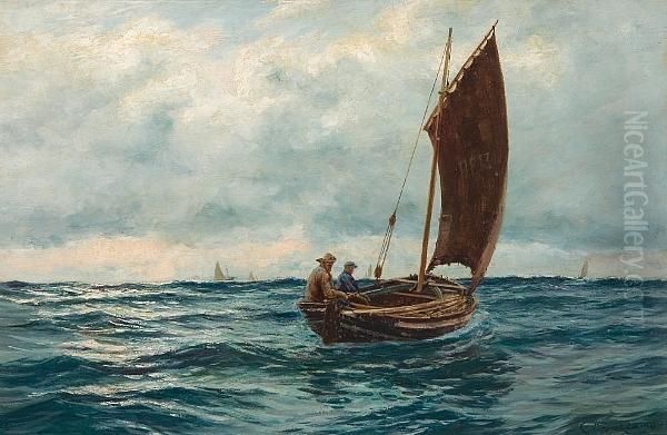 Fishing Boat Off The Coast Of Banff - view 1