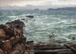 Bass Fishing by Charles Napier Hemy