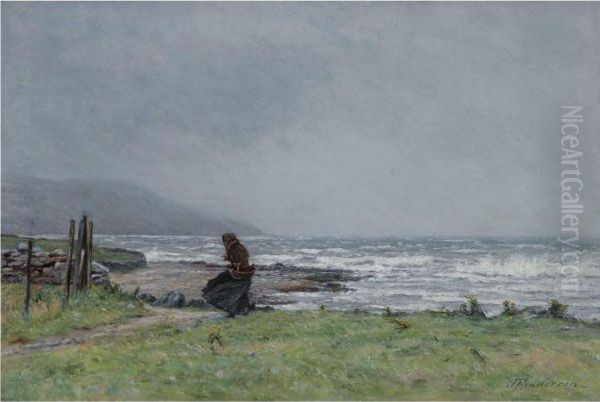 A Windswept Beach - view 1