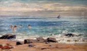Boys Bathing In The Sea by Joseph Henderson