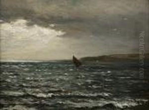 Sail Off An Ayrshire Headland by Joseph Henderson