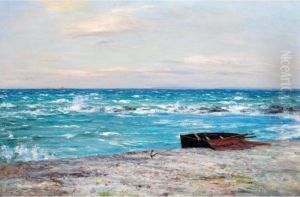 Rough Seas Off The Ayrshire Coast by Joseph Henderson