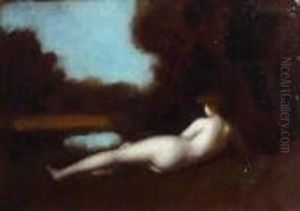 Jeune Femme Allongee by Jean-Jacques Henner