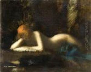 'la Femme Qui Lit' Ou 'la Liseuse' by Jean-Jacques Henner