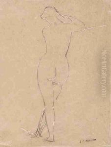 Baigneuse De Dos by Jean-Jacques Henner