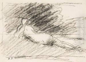 Etude Pour La 'magdeleine' Et Deux Etudes Pour La 'nympheendormie' by Jean-Jacques Henner