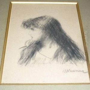 Profil De Jeune Femme by Jean-Jacques Henner