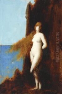 Femme Nue Au Rocher by Jean-Jacques Henner