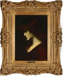 Profile Of A Red-headed by Jean-Jacques Henner