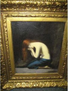Woman Kneeling by Jean-Jacques Henner