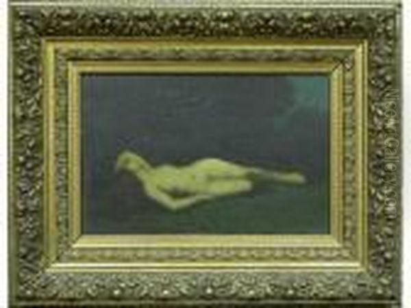Jeune Femme Rousse Nue Couchee Dansun Paysage - view 1