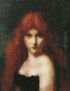 Portrait De Jeune Fille by Jean-Jacques Henner