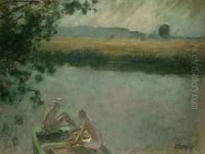 Bathing by Moonlight by Jenny Montigny