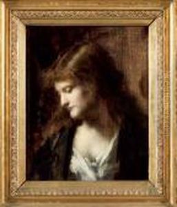Jeune Femme De Trois-quarts by Jean-Jacques Henner