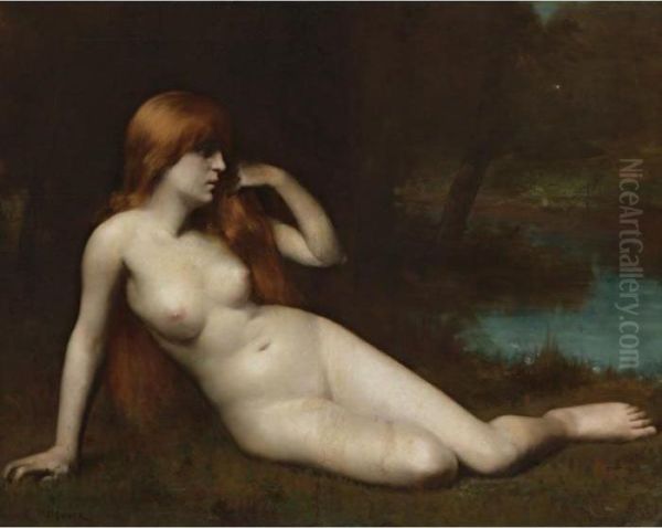 Reclining Nude In A Moonlit Landscape - view 1
