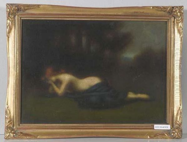 Liegende Halbnackte Frau. - view 1