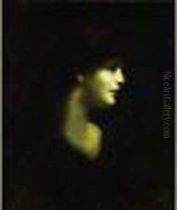 Jeune Femme De Profil by Jean-Jacques Henner