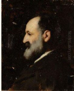Portrait D'homme De Profil by Jean-Jacques Henner