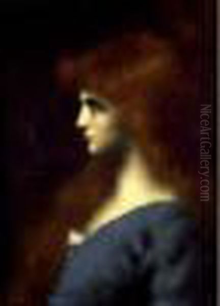 Portrait D'une Femme Rousse De Profil - view 1