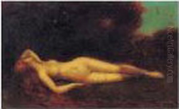 <jeune Femme Rousse Allongee>. - view 1