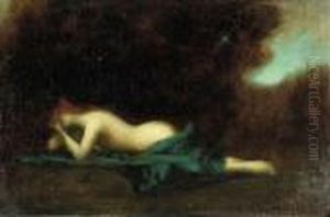 A Reclining Nude
Oil On Canvas by Jean-Jacques Henner
