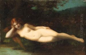 A Reclining Nude by Jean-Jacques Henner