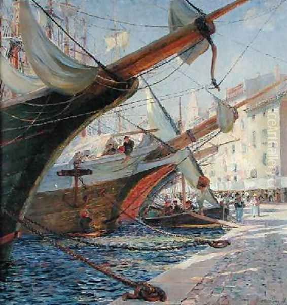 View of a Mediterranean Port 1913 - view 1